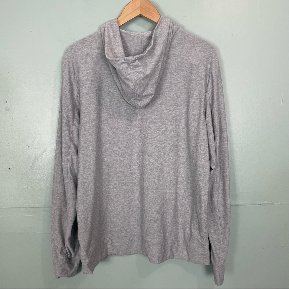 Outdoor Voices Cloudknit Hoodie Lightweight Men Size Medium Light Gray Pullover - Picture 8 of 10
